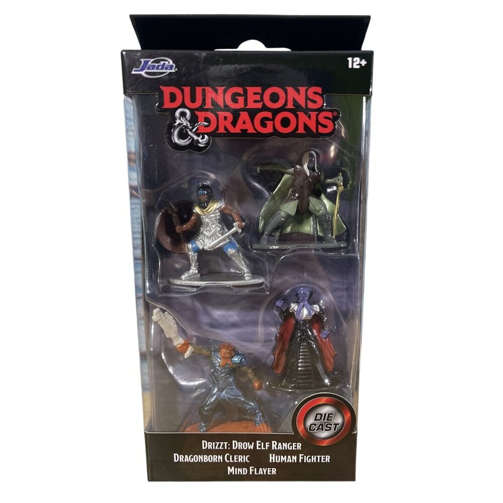 Dungeons and Dragons Jada Toys Nano Metal Figurines Diecast Starter Pack D&D